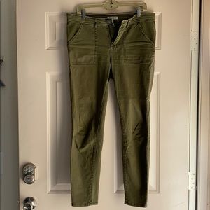 Olive green jeans
